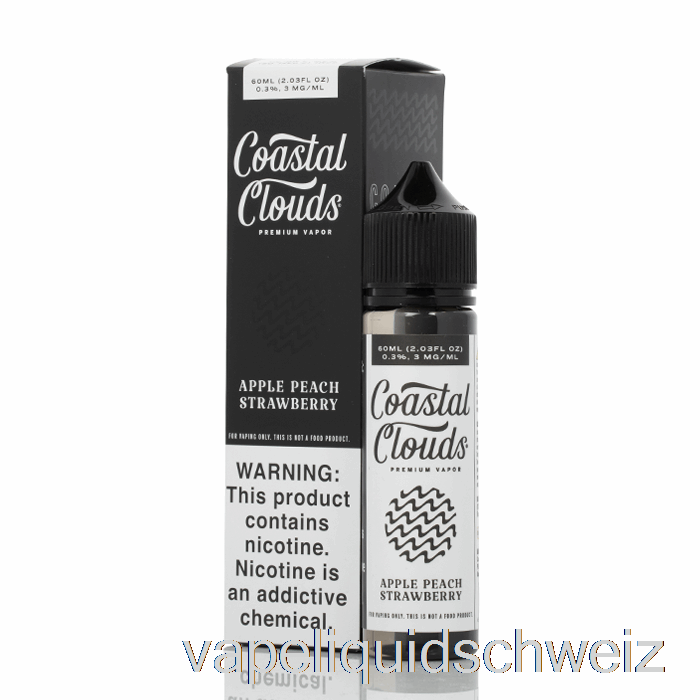 Apfel, Pfirsich, Erdbeere – Coastal Clouds Co. - 60 Ml 6 Mg Vape Ohne Nikotin